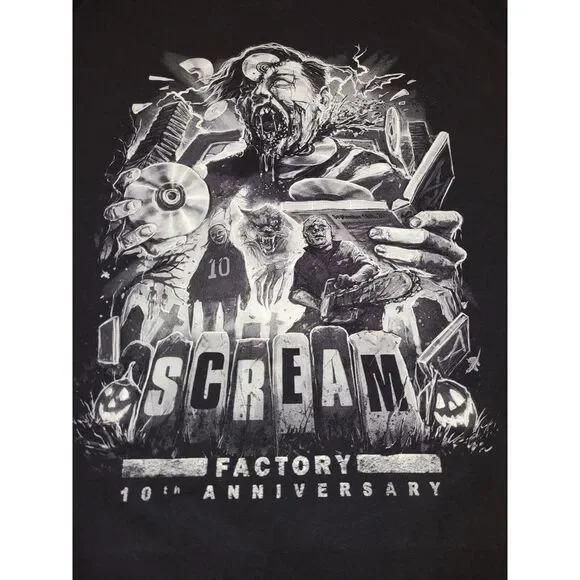 Scream‎ Factory 10th Anniversary T-Shirt Sz 3XL Gutter Garbs - Picture 3 of 10